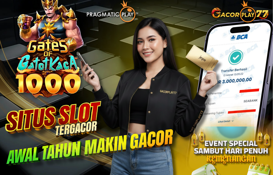 Selamat kepada user id : Ba****g Wede Rp 3.000.000 di Game GATES OF GATOTKACA 1000 PRAGMATIC PLAY Cair Gk Sampe 1 Menit! Menang Mudah di Gacorplay77